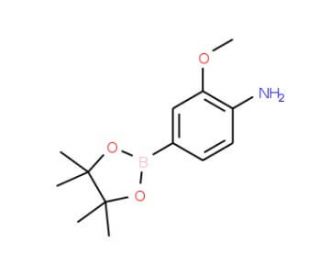 4-Amino-3-methoxyphenylboronic acid, pinacol ester (CAS 461699-81-0) - chemical structure image