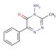 4-Amino-3-methyl-6-phenyl-1,2,4-triazin-5-one (CAS 41394-05-2) - chemical structure image