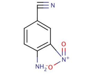 4-Amino-3-nitrobenzonitrile (CAS 6393-40-4) - chemical structure image