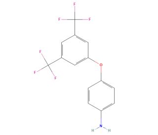 4-Amino-3&prime;,5&prime;-bis(trifluoromethyl)diphenyl ether (CAS 57688-35-4) - chemical structure image