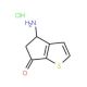 4-Amino-4,5-dihydro-6H-cyclopenta[b]thiophen-6-one hydrochloride (CAS 108046-16-8) - chemical structure image