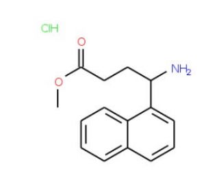 4-Amino-4-naphthalen-1-yl-butyric acid methyl ester hydrochloride (CAS 811842-01-0) - chemical structure image