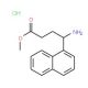 4-Amino-4-naphthalen-1-yl-butyric acid methyl ester hydrochloride (CAS 811842-01-0) - chemical structure image