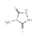 4-amino-4H-1,2,4-triazole-3,5-dithiol (CAS 3652-33-3) - chemical structure image