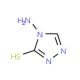 4-Amino-4H-1,2,4-triazole-3-thiol (CAS 4343-75-3) - chemical structure image