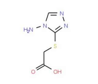 (4-Amino-4H-[1,2,4]triazol-3-ylsulfanyl)-acetic acid - chemical structure image
