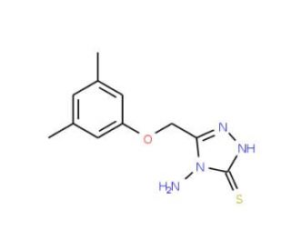 4-amino-5-[(3,5-dimethylphenoxy)methyl]-4H-1,2,4-triazole-3-thiol - chemical structure image