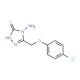 4-amino-5-[(4-chlorophenoxy)methyl]-4H-1,2,4-triazole-3-thiol (CAS 4413-43-8) - chemical structure image