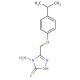 4-amino-5-[(4-isopropylphenoxy)methyl]-4H-1,2,4-triazole-3-thiol - chemical structure image