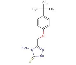 4-amino-5-[(4-tert-butylphenoxy)methyl]-4H-1,2,4-triazole-3-thiol - chemical structure image