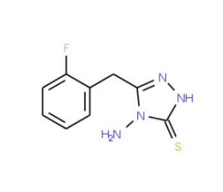 4-Amino-5-(2-fluoro-benzyl)-4H-[1,2,4]triazole-3-thiol - chemical structure image