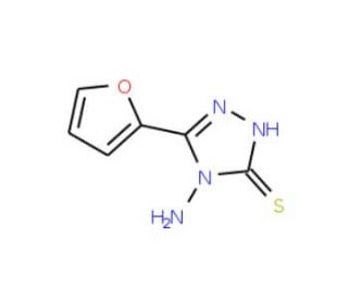 4-amino-5-(2-furyl)-4H-1,2,4-triazole-3-thiol (CAS 80809-38-7) - chemical structure image