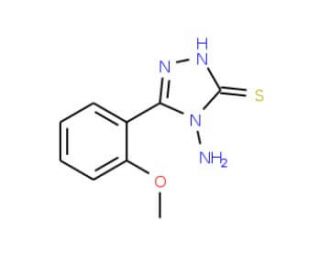4-Amino-5-(2-methoxy-phenyl)-4H-[1,2,4]triazole-3-thiol (CAS 61019-26-9) - chemical structure image