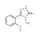 4-Amino-5-(2-methoxy-phenyl)-4H-[1,2,4]triazole-3-thiol (CAS 61019-26-9) - chemical structure image
