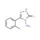 4-amino-5-(2-methylphenyl)-4H-1,2,4-triazole-3-thiol (CAS 87239-95-0) - chemical structure image