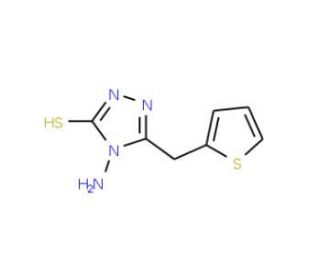 4-amino-5-(2-thienylmethyl)-4H-1,2,4-triazole-3-thiol - chemical structure image