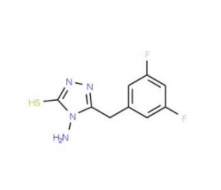 4-amino-5-(3,5-difluorobenzyl)-4H-1,2,4-triazole-3-thiol - chemical structure image