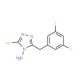 4-amino-5-(3,5-difluorobenzyl)-4H-1,2,4-triazole-3-thiol - chemical structure image