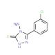 4-amino-5-(3-chlorophenyl)-4H-1,2,4-triazole-3-thiol (CAS 117320-66-8) - chemical structure image