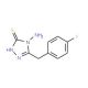 4-amino-5-(4-fluorobenzyl)-4H-1,2,4-triazole-3-thiol - chemical structure image