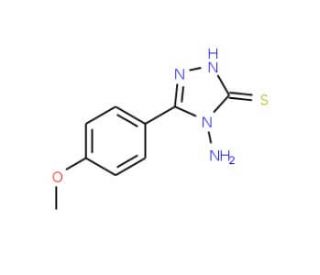 4-Amino-5-(4-methoxy-phenyl)-4H-[1,2,4]triazole-3-thiol (CAS 36209-49-1) - chemical structure image