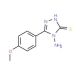 4-Amino-5-(4-methoxy-phenyl)-4H-[1,2,4]triazole-3-thiol (CAS 36209-49-1) - chemical structure image