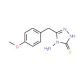 4-amino-5-(4-methoxybenzyl)-4H-1,2,4-triazole-3-thiol (CAS 93073-14-4) - chemical structure image