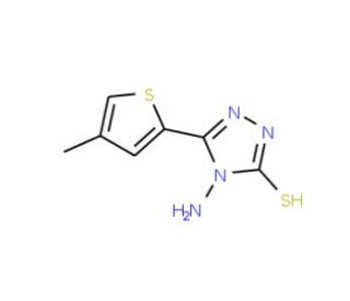 4-amino-5-(4-methyl-2-thienyl)-4H-1,2,4-triazole-3-thiol - chemical structure image