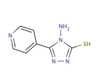 4-Amino-5-(4-pyridyl)-4H-1,2,4-triazole-3-thiol (CAS 36209-51-5) - chemical structure image