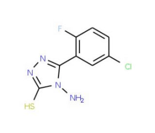 4-amino-5-(5-chloro-2-fluorophenyl)-4H-1,2,4-triazole-3-thiol - chemical structure image