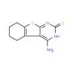 4-Amino-5,6,7,8-tetrahydro-benzo[4,5]thieno[2,3-d]pyrimidine-2-thiol - chemical structure image