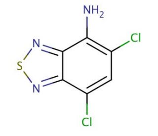 4-amino-5,7-dichloro-2,1,3-benzothiadiazol - chemical structure image