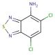4-amino-5,7-dichloro-2,1,3-benzothiadiazol - chemical structure image