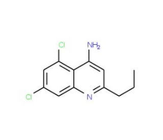 4-Amino-5,7-dichloro-2-propylquinoline (CAS 1189106-39-5) - chemical structure image