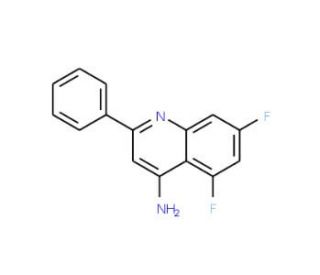 4-Amino-5,7-difluoro-2-phenylquinoline (CAS 1189107-01-4) - chemical structure image