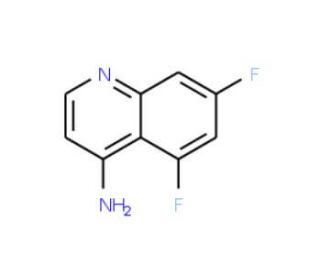 4-Amino-5,7-difluoroquinoline (CAS 1065092-27-4) - chemical structure image