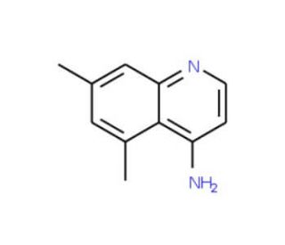 4-Amino-5,7-dimethylquinoline (CAS 948292-64-6) - chemical structure image