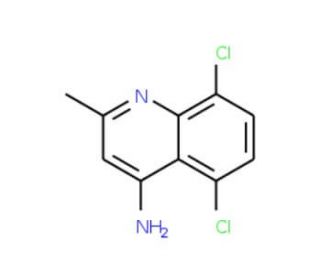 4-Amino-5,8-dichloro-2-methylquinoline (CAS 917562-04-0) - chemical structure image