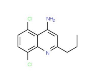 4-Amino-5,8-dichloro-2-propylquinoline (CAS 1189107-39-8) - chemical structure image