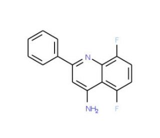 4-Amino-5,8-difluoro-2-phenylquinoline (CAS 1189106-37-3) - chemical structure image