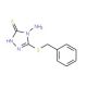 4-amino-5-(benzylthio)-4H-1,2,4-triazole-3-thiol (CAS 90535-72-1) - chemical structure image