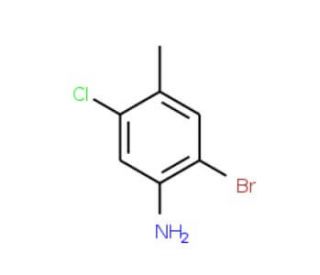 4-Amino-5-bromo-2-chlorotoluene (CAS 102170-52-5) - chemical structure image