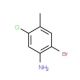 4-Amino-5-bromo-2-chlorotoluene (CAS 102170-52-5) - chemical structure image
