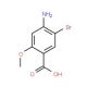 4-Amino-5-bromo-2-methoxybenzenecarboxylic acid (CAS 35290-97-2) - chemical structure image