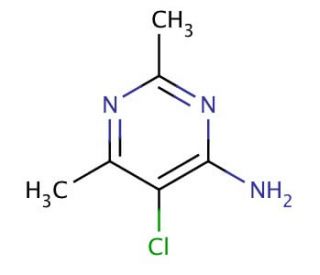 4-Amino-5-chloro-2,6-dimethylpyrimidine (CAS 2858-20-0) - chemical structure image