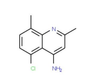 4-Amino-5-chloro-2,8-dimethylquinoline (CAS 948292-79-3) - chemical structure image