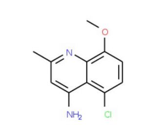 4-Amino-5-chloro-8-methoxy-2-methylquinoline (CAS 1189106-72-6) - chemical structure image