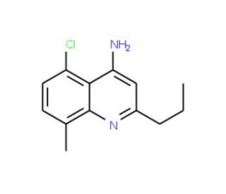 4-Amino-5-chloro-8-methyl-2-propylquinoline (CAS 1189105-54-1) - chemical structure image