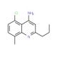4-Amino-5-chloro-8-methyl-2-propylquinoline (CAS 1189105-54-1) - chemical structure image