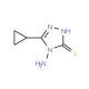 4-Amino-5-cyclopropyl-4H-[1,2,4]triazole-3-thiol (CAS 31821-73-5) - chemical structure image